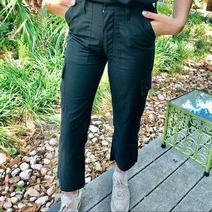 Recycled Black Cropped Pant